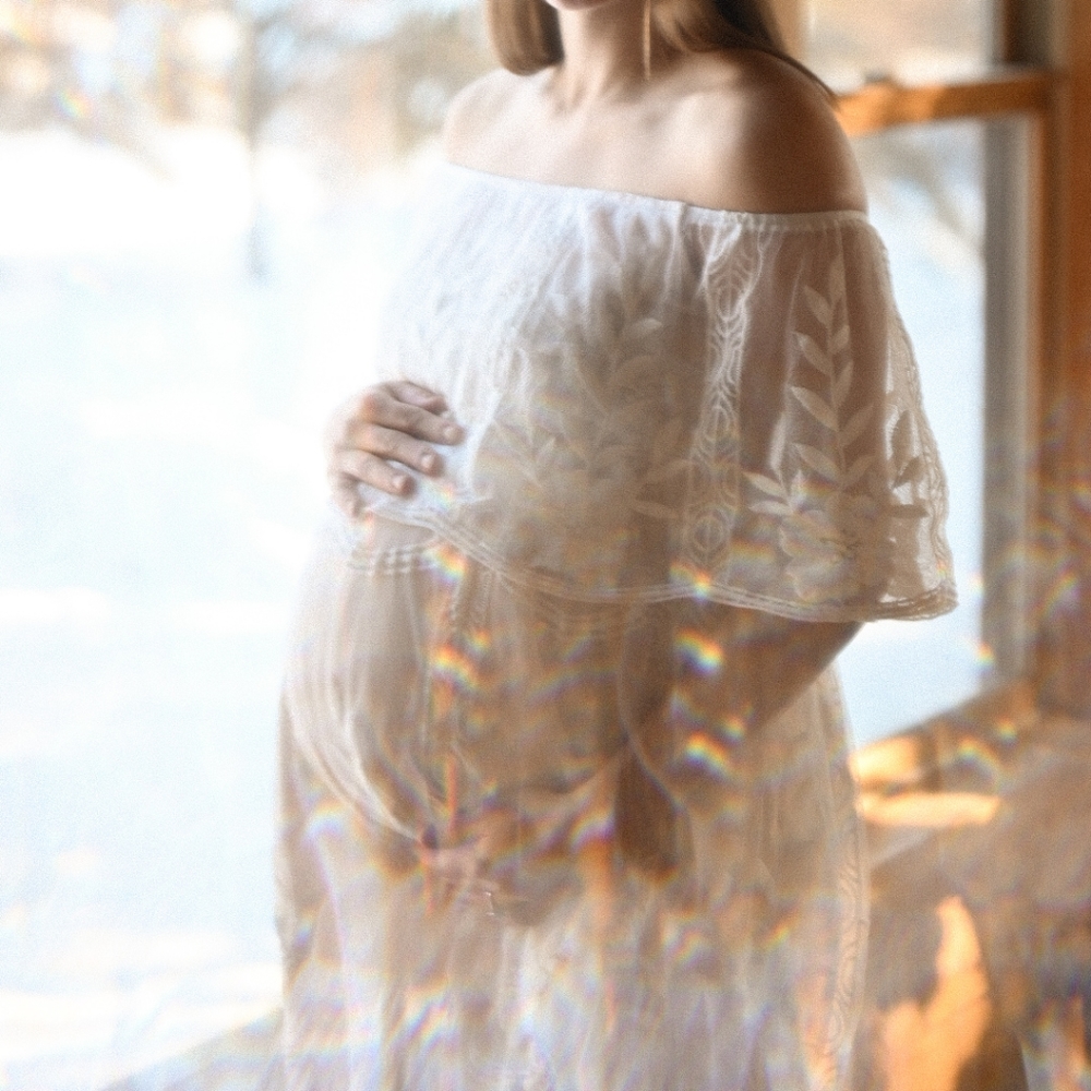 blue tie dye prom dress